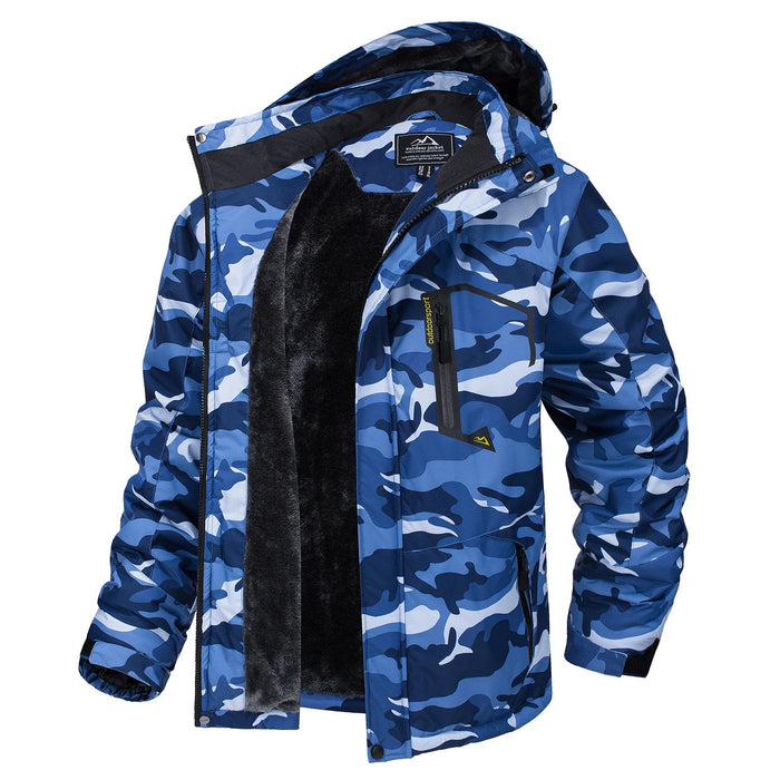 Tacvasen fleece voering bergjas voor heren - Winteroutwear met afneembare capuchon - Bivakshop