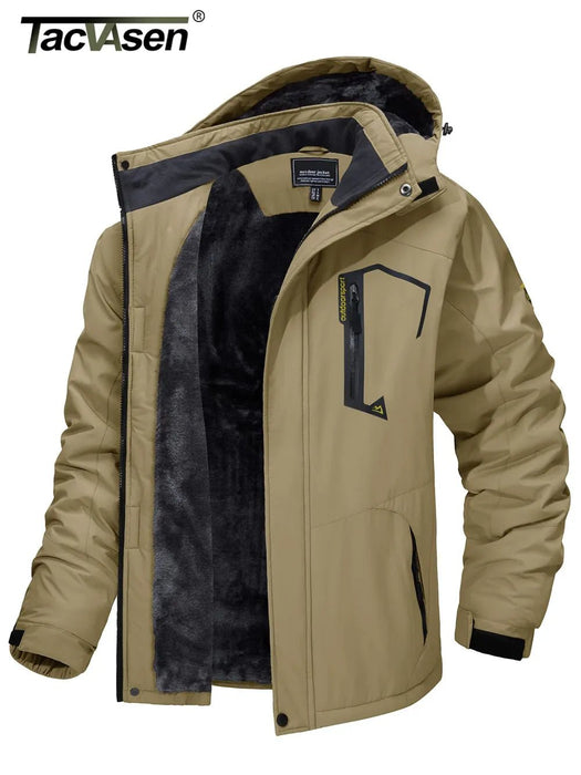 Tacvasen fleece voering bergjas voor heren - Winteroutwear met afneembare capuchon - Bivakshop