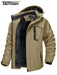Tacvasen fleece voering bergjas voor heren - Winteroutwear met afneembare capuchon - Bivakshop