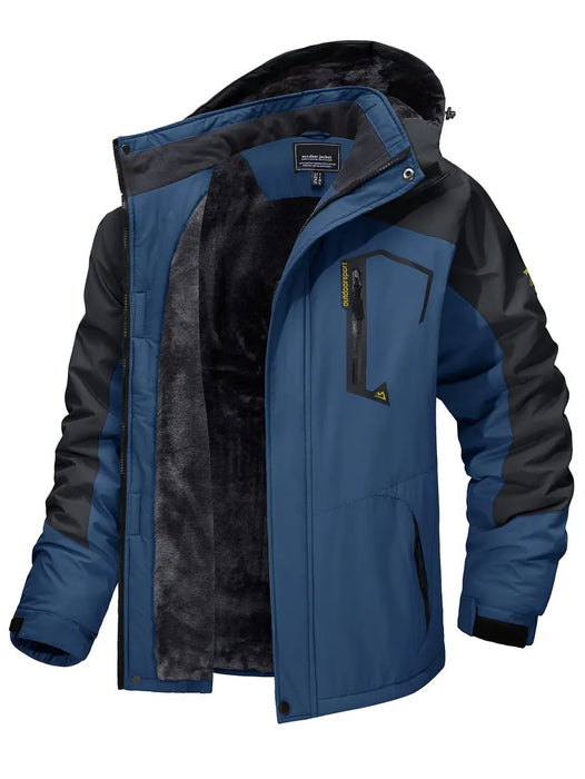 Tacvasen fleece voering bergjas voor heren - Winteroutwear met afneembare capuchon - Bivakshop