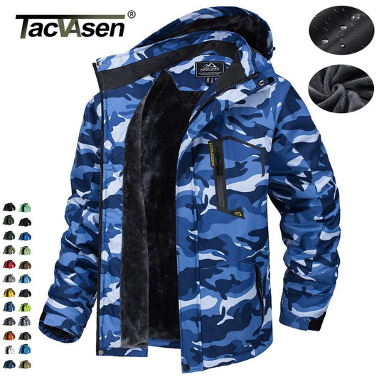 Tacvasen fleece voering bergjas voor heren - Winteroutwear met afneembare capuchon - Bivakshop
