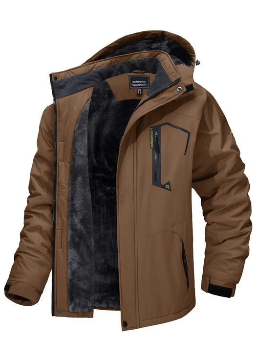 Tacvasen fleece voering bergjas voor heren - Winteroutwear met afneembare capuchon - Bivakshop