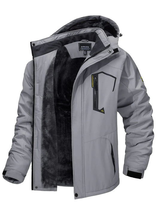 Tacvasen fleece voering bergjas voor heren - Winteroutwear met afneembare capuchon - Bivakshop