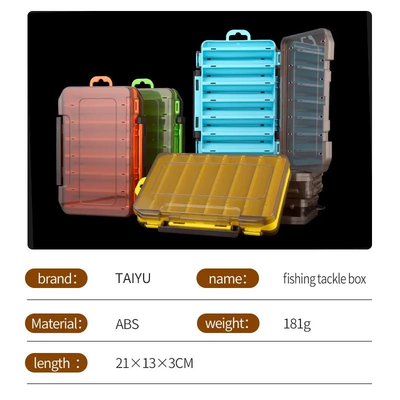 TAIYU Visaccessoire opbergdoos - 14 Compartimenten - Dubbelzijdige organizer voor vistools - Bivakshop
