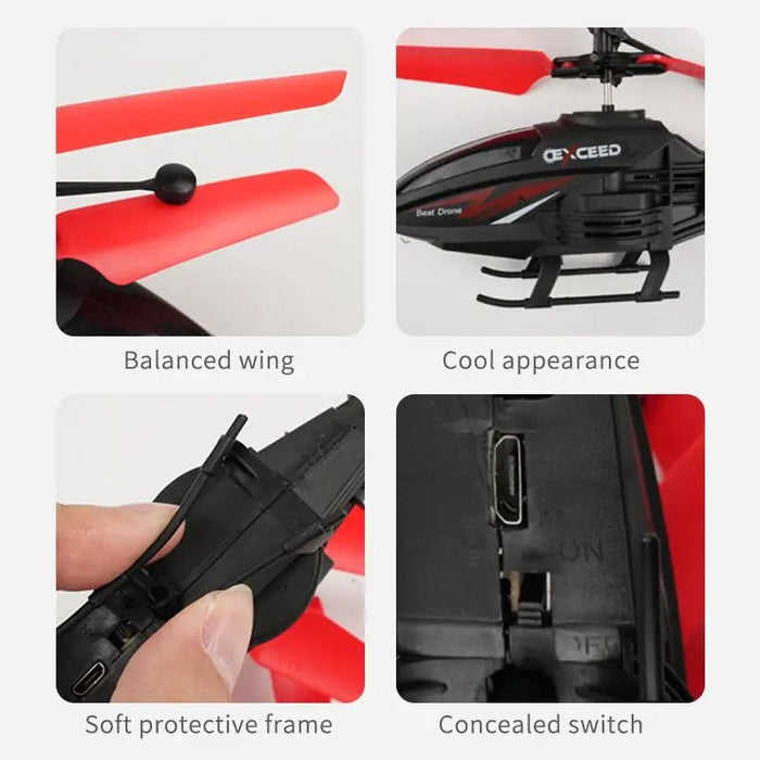 Taokey twee kanaals afstandsbediening zweefhelikopter - Stootbestendig zweefvliegtuig - Bivakshop