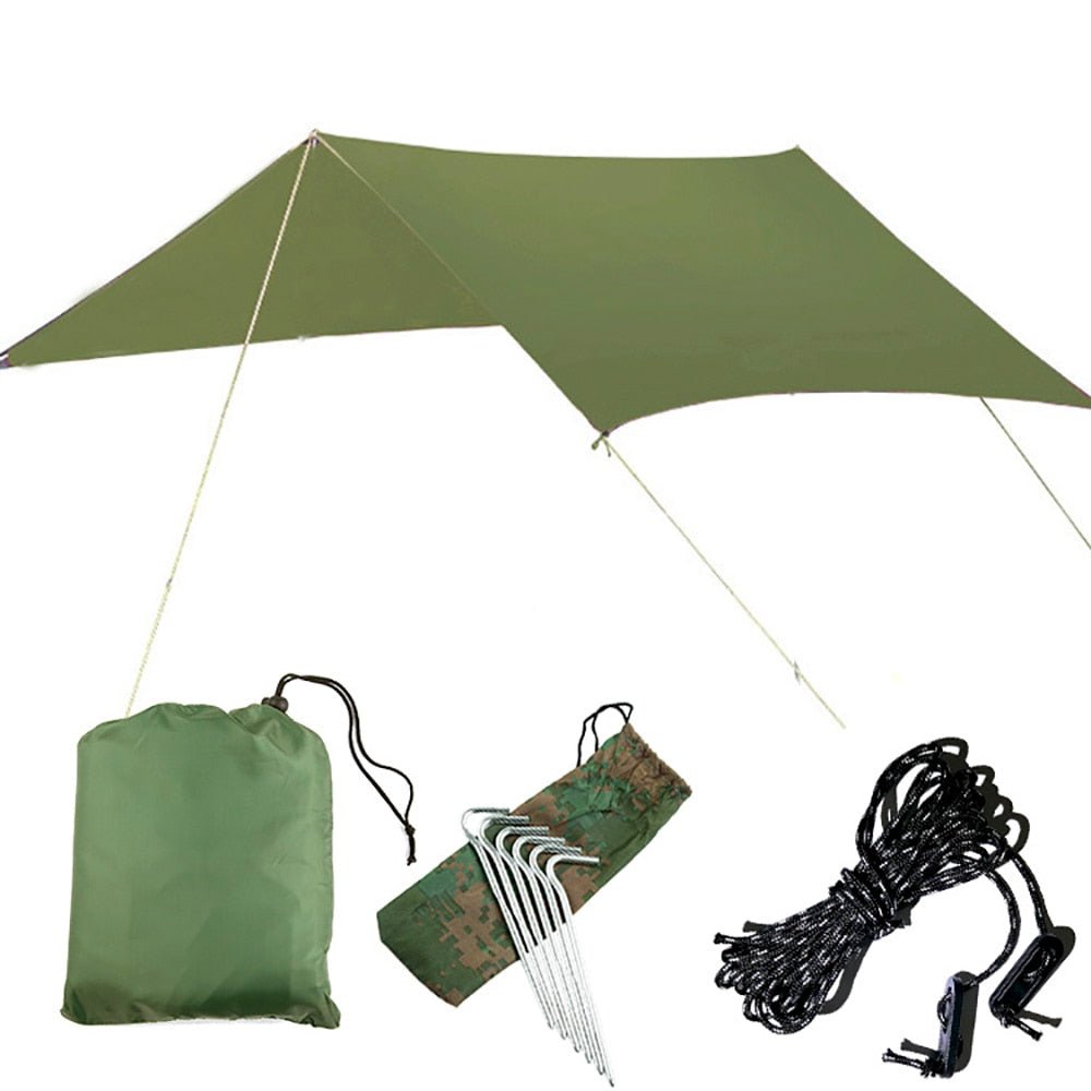 Tent voor 3-4 personen - Multi functioneel zeil - UV bescherming - Bivakshop