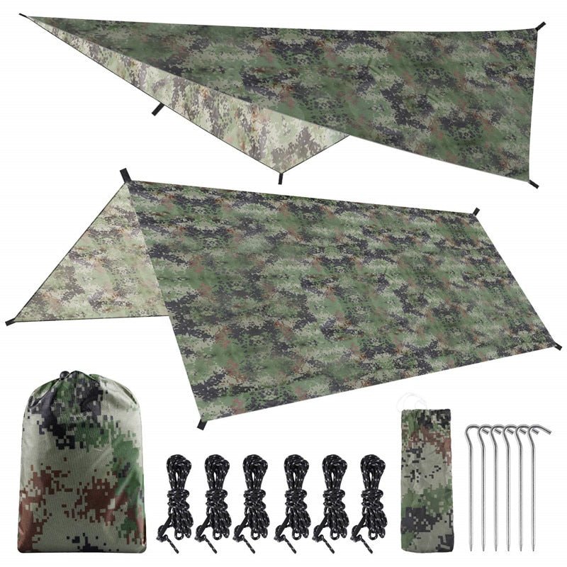 Tent voor 3-4 personen - Multi functioneel zeil - UV bescherming - Bivakshop
