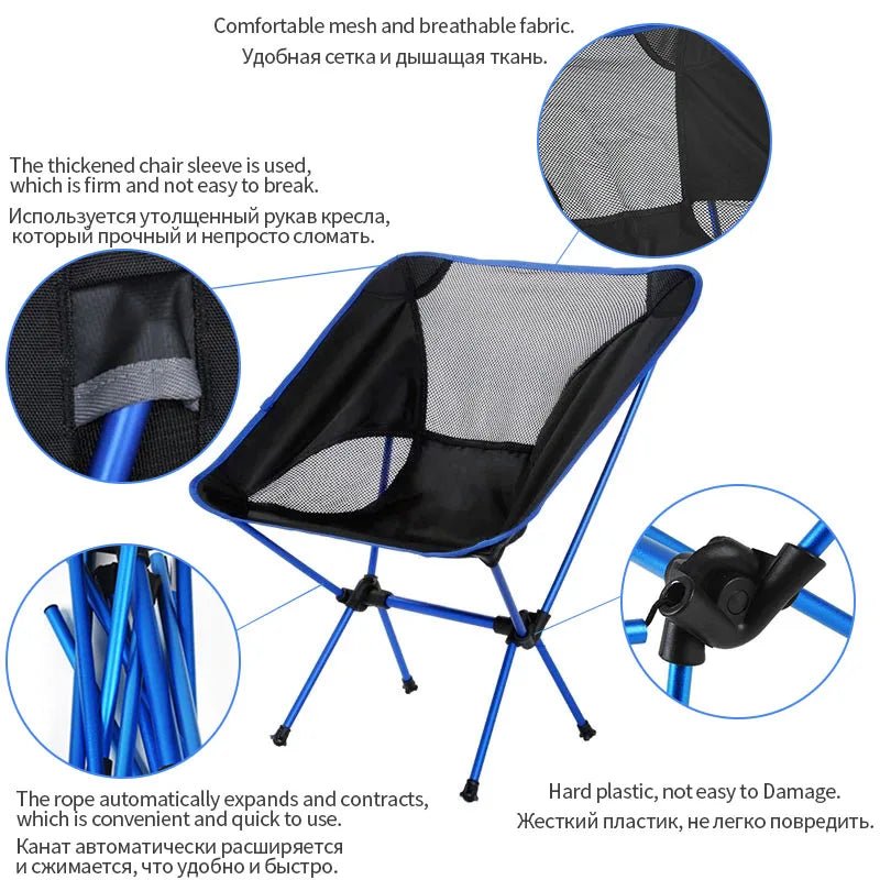 Tnukk Draagbare Opvouwbare Maanstoel - Lichtgewicht campingstoel - Bivakshop