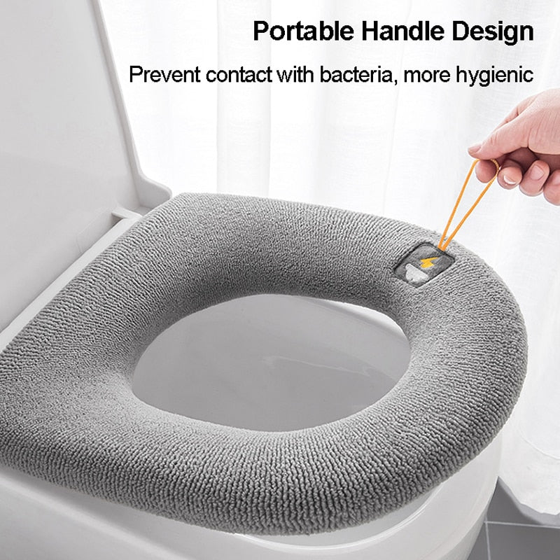 Toilet Kussen - Wasbaar - Badkamer Accessoires - O-Vorm - Bivakshop