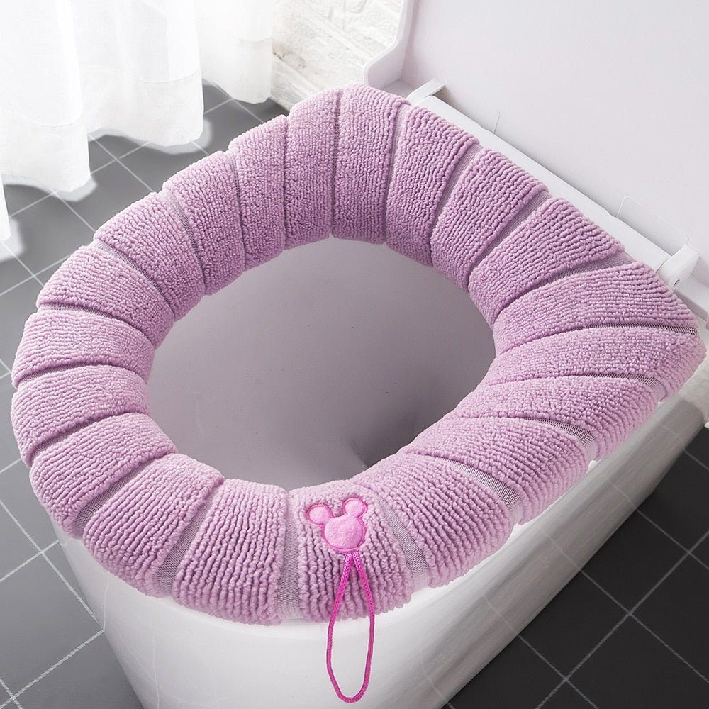Toilet Kussen - Wasbaar - Badkamer Accessoires - O-Vorm - Bivakshop
