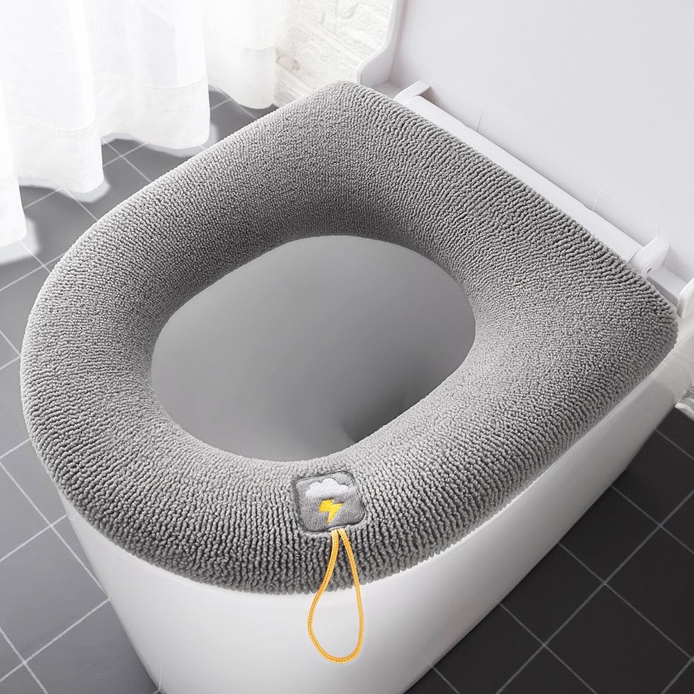 Toilet Kussen - Wasbaar - Badkamer Accessoires - O-Vorm - Bivakshop