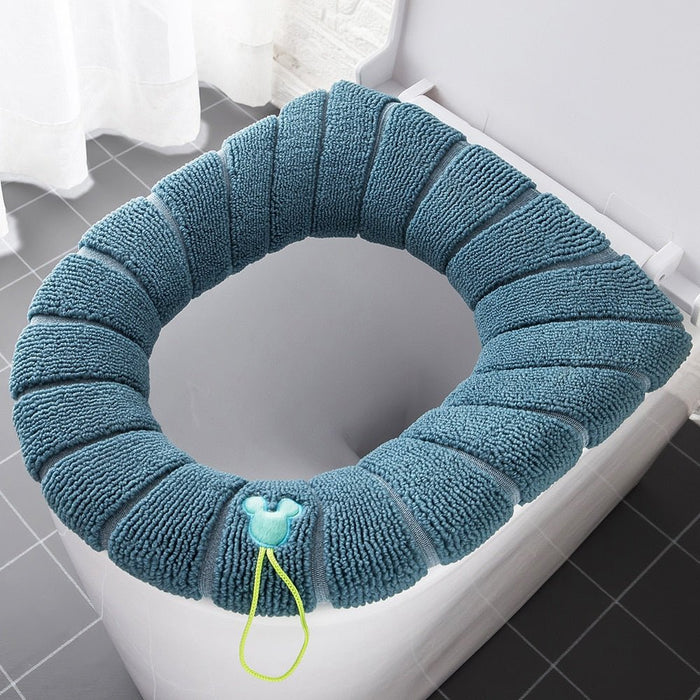 Toilet Kussen - Wasbaar - Badkamer Accessoires - O-Vorm - Bivakshop