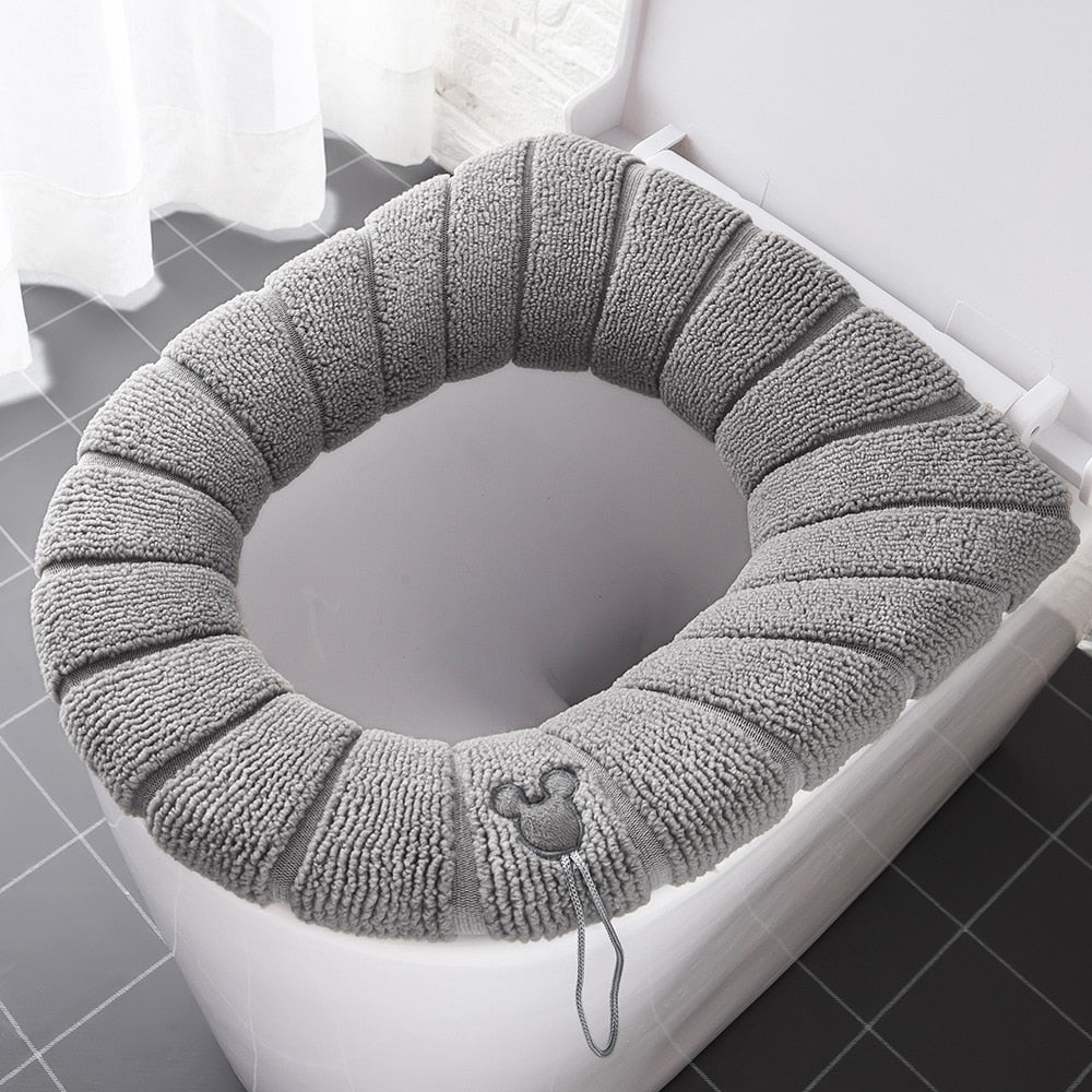 Toilet Kussen - Wasbaar - Badkamer Accessoires - O-Vorm - Bivakshop