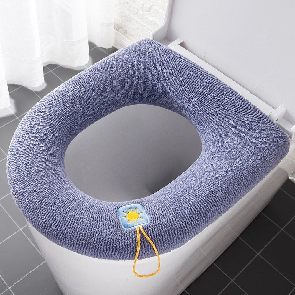 Toilet Kussen - Wasbaar - Badkamer Accessoires - O-Vorm - Bivakshop