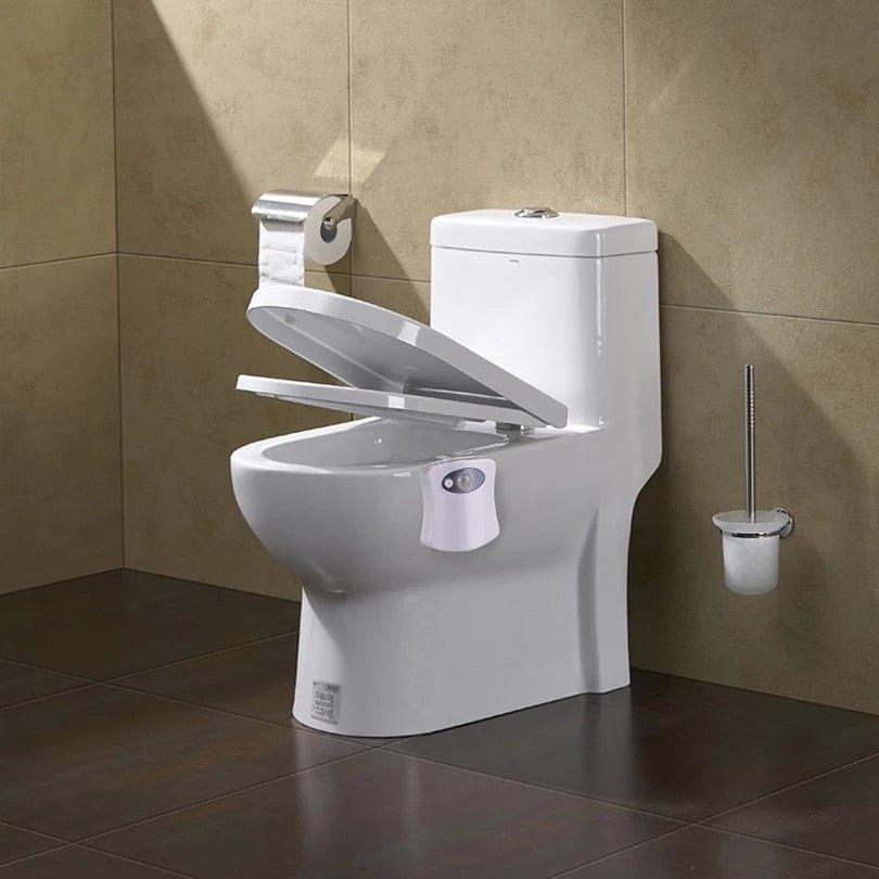 Toiletpotverlichting · LED · WC · Toilet lamp · Nachtlamp met Bewegingssensor · 8 Kleuren - Bivakshop