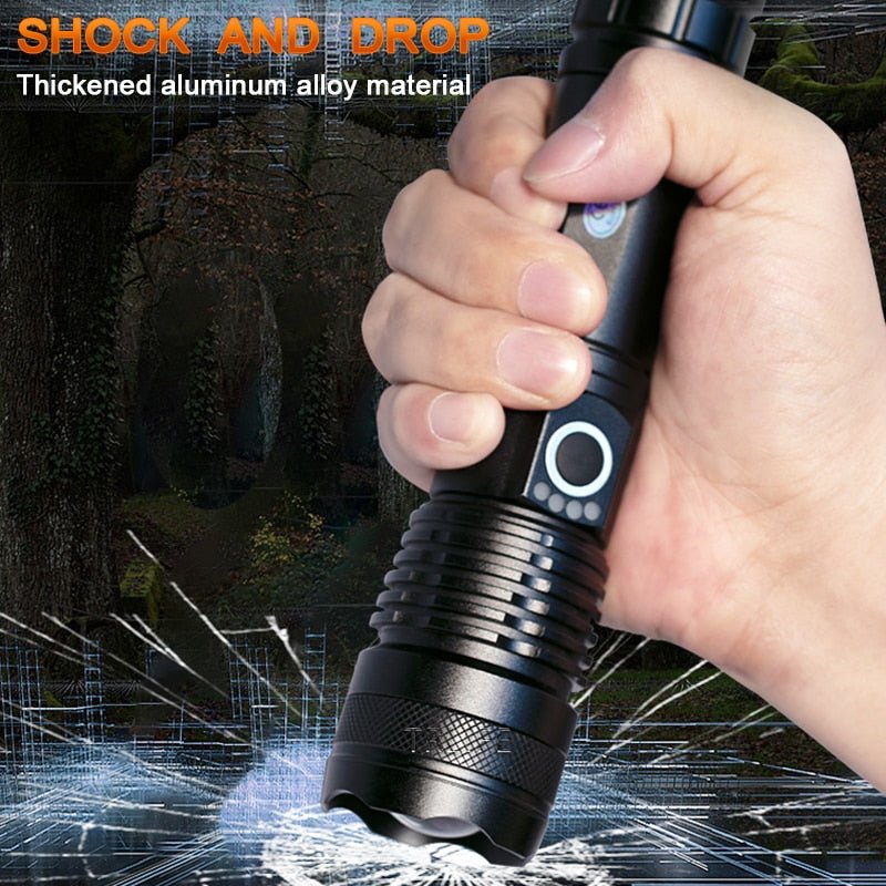Trlife Zaklamp - Oplaadbare outdoor zaklamp - Waterdicht - Krachtig - Bivakshop