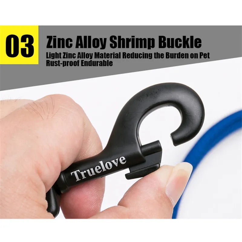 Truelove zachte reflecterende nylon mesh gewatteerde hondenriem - Bivakshop