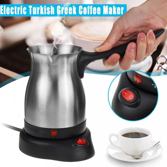 Turks Espresso Koffiezetapparaat - 500ml - Elektrisch - Roestvrij Staal - Bivakshop