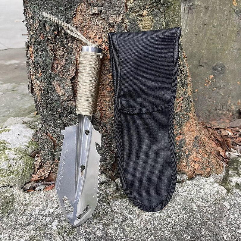 Ultieme multifunctionele camping survival schop - 7-in-1 outdoor gereedschap - Bivakshop