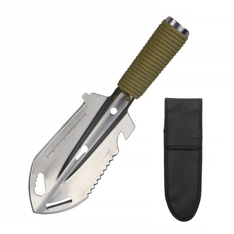 Ultieme multifunctionele camping survival schop - 7-in-1 outdoor gereedschap - Bivakshop