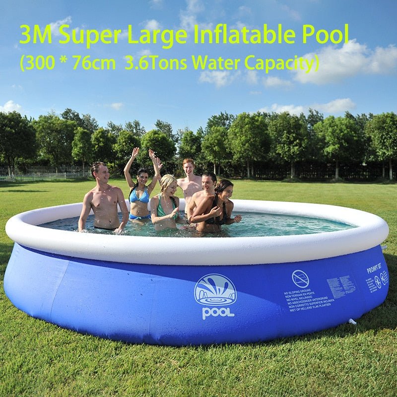 Ultieme Waterpret met het 2023MAX Grote Opblaasbare Zwembad - 300x76cm! - Bivakshop