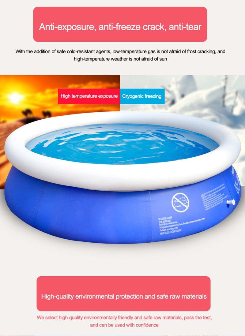 Ultieme Waterpret met het 2023MAX Grote Opblaasbare Zwembad - 300x76cm! - Bivakshop