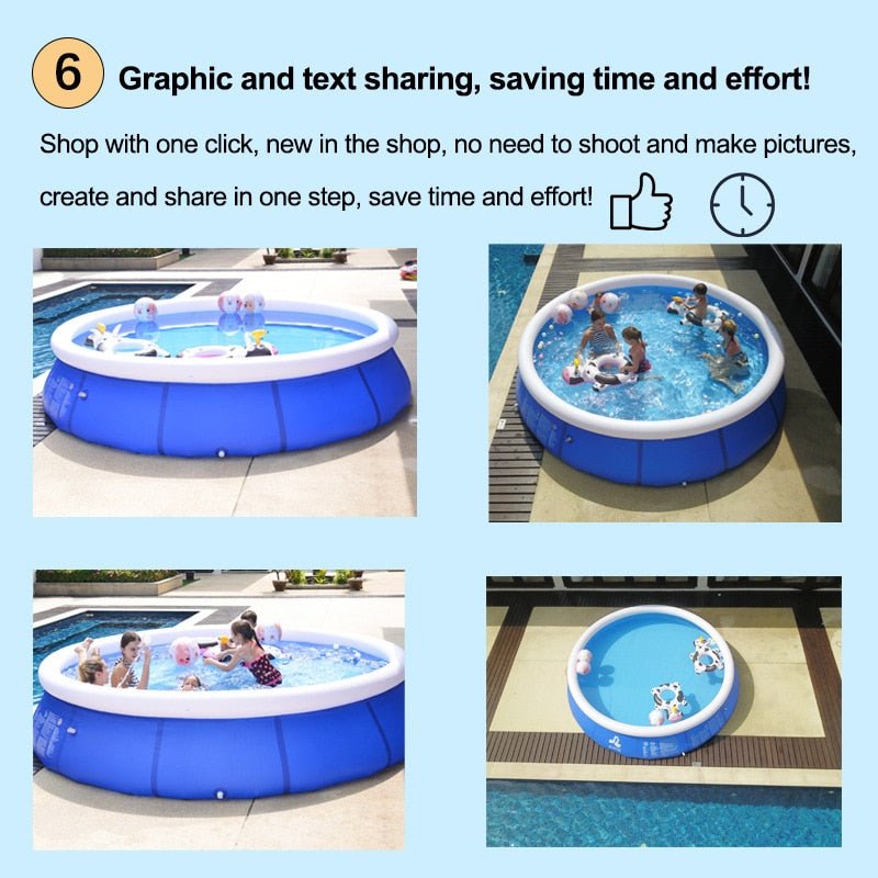 Ultieme Waterpret met het 2023MAX Grote Opblaasbare Zwembad - 300x76cm! - Bivakshop