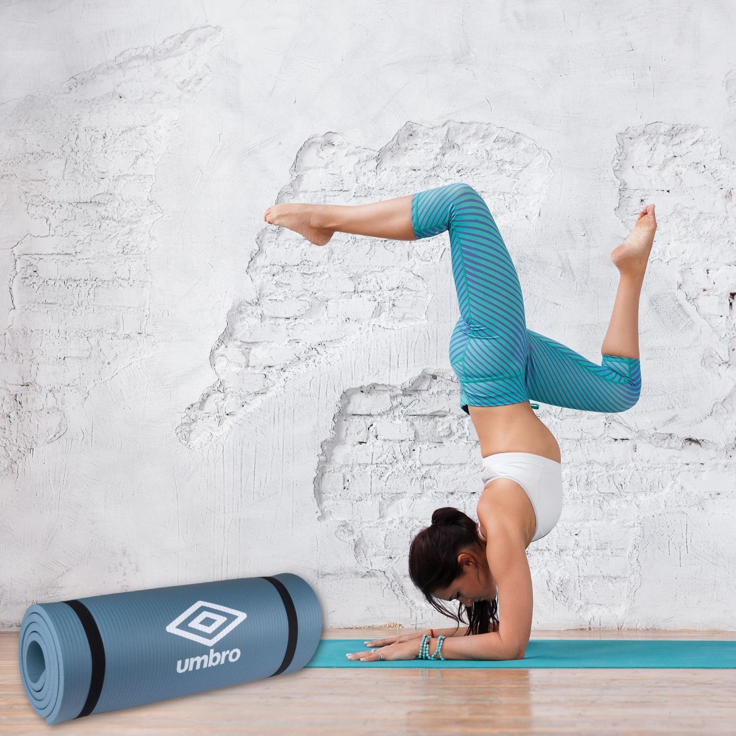 Umbro Grijze Fitness- en Yogamat 190x58x1,5cm - Bivakshop