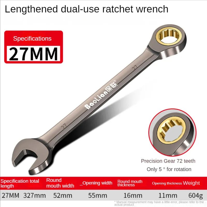 Universele torx sleutel - Verstelbare torque ratelsleutel 8-22mm - Bivakshop