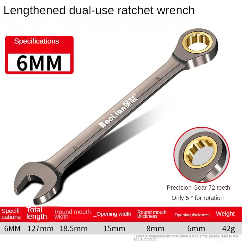 Universele torx sleutel - Verstelbare torque ratelsleutel 8-22mm - Bivakshop