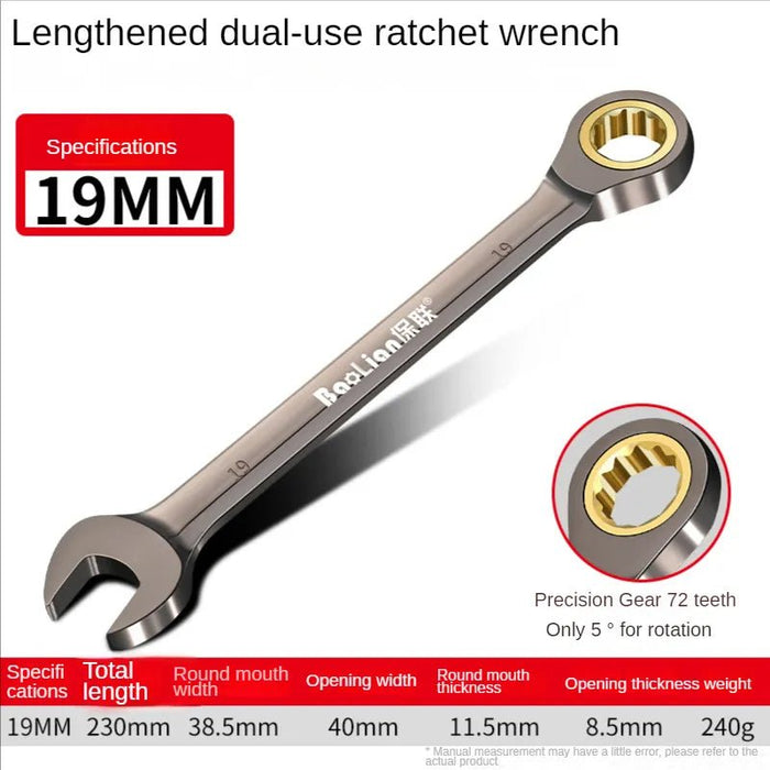 Universele torx sleutel - Verstelbare torque ratelsleutel 8-22mm - Bivakshop
