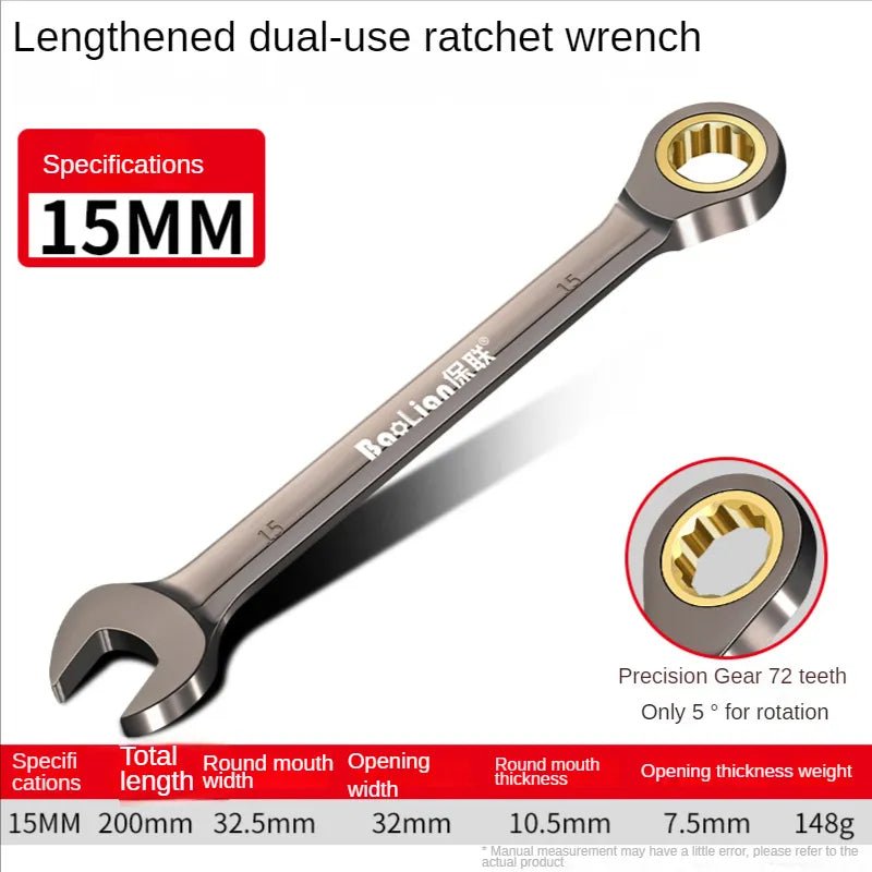 Universele torx sleutel - Verstelbare torque ratelsleutel 8-22mm - Bivakshop
