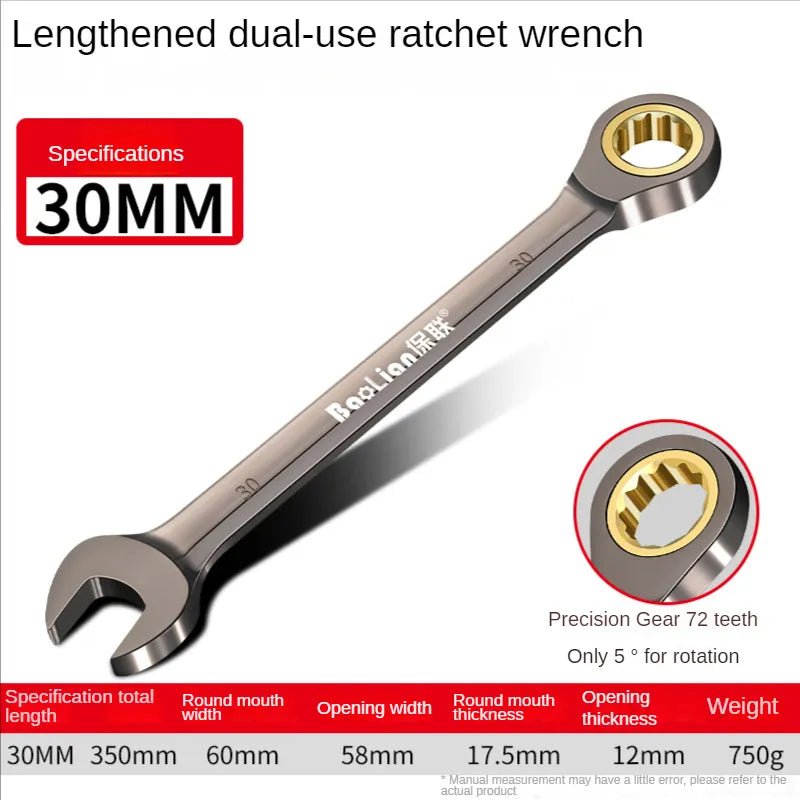 Universele torx sleutel - Verstelbare torque ratelsleutel 8-22mm - Bivakshop