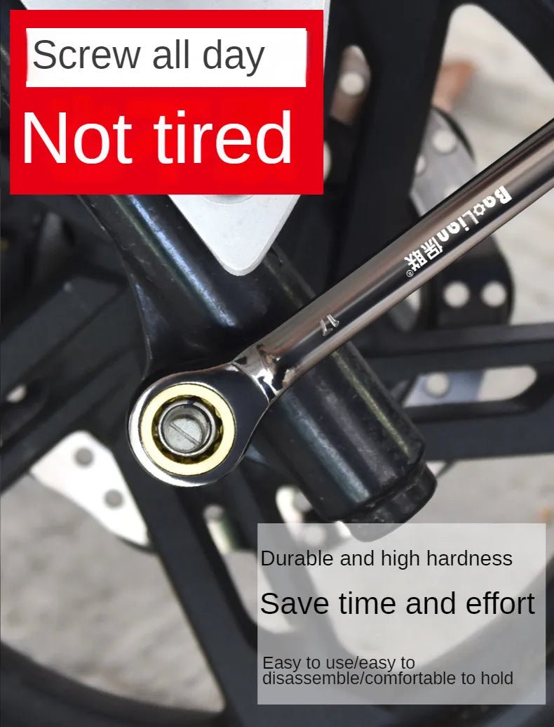 Universele torx sleutel - Verstelbare torque ratelsleutel 8-22mm - Bivakshop
