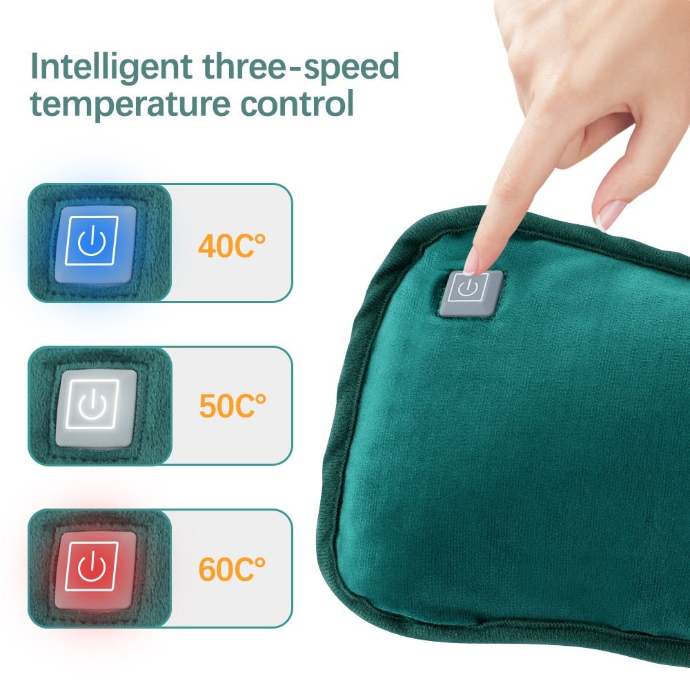 Usb Elektrische Handwarmer - 3 temperatuur standen - Grafeen Verwarming - Flanel - Winter - Thermische hand en voetenwarmer - Uitwasbaar en herbruikbaar - Bivakshop