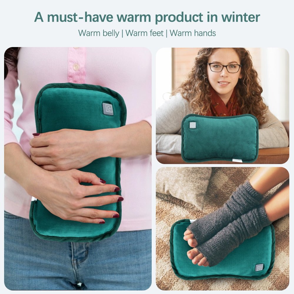 Usb Elektrische Handwarmer - 3 temperatuur standen - Grafeen Verwarming - Flanel - Winter - Thermische hand en voetenwarmer - Uitwasbaar en herbruikbaar - Bivakshop