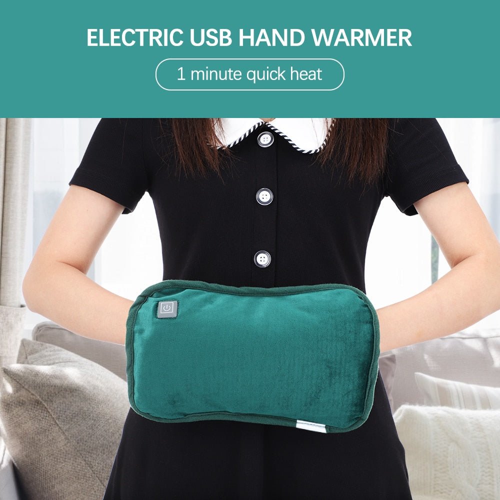 Usb Elektrische Handwarmer - 3 temperatuur standen - Grafeen Verwarming - Flanel - Winter - Thermische hand en voetenwarmer - Uitwasbaar en herbruikbaar - Bivakshop