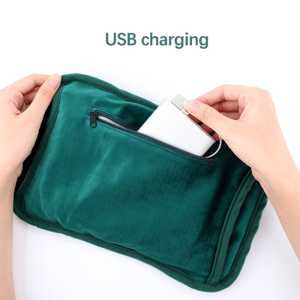 Usb Elektrische Handwarmer - 3 temperatuur standen - Grafeen Verwarming - Flanel - Winter - Thermische hand en voetenwarmer - Uitwasbaar en herbruikbaar - Bivakshop