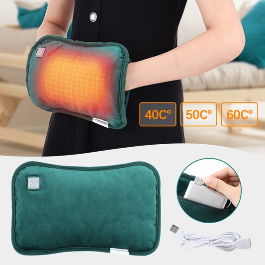 Usb Elektrische Handwarmer - 3 temperatuur standen - Grafeen Verwarming - Flanel - Winter - Thermische hand en voetenwarmer - Uitwasbaar en herbruikbaar - Bivakshop