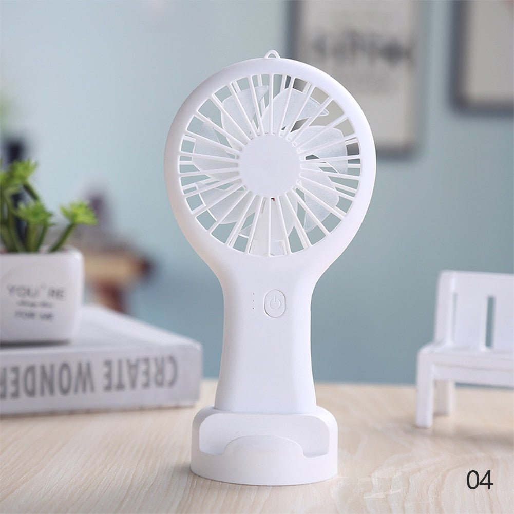 USB mini wind power draagbare ventilator - Draagbare kantoorventilator met 3 windmodi - Bivakshop