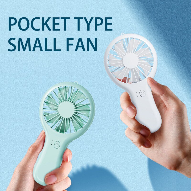 USB mini wind power draagbare ventilator - Draagbare kantoorventilator met 3 windmodi - Bivakshop