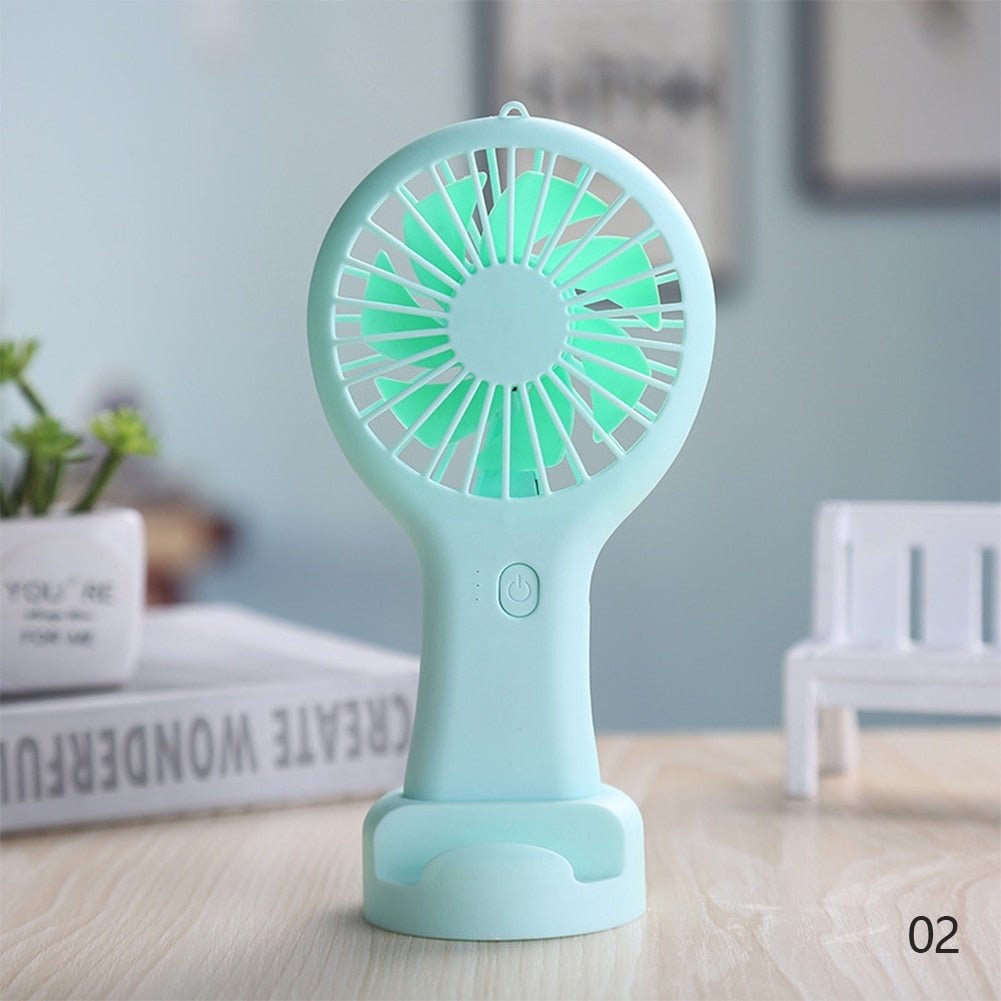 USB mini wind power draagbare ventilator - Draagbare kantoorventilator met 3 windmodi - Bivakshop