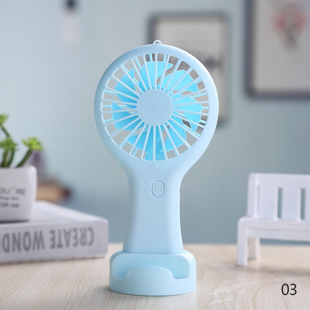 USB mini wind power draagbare ventilator - Draagbare kantoorventilator met 3 windmodi - Bivakshop