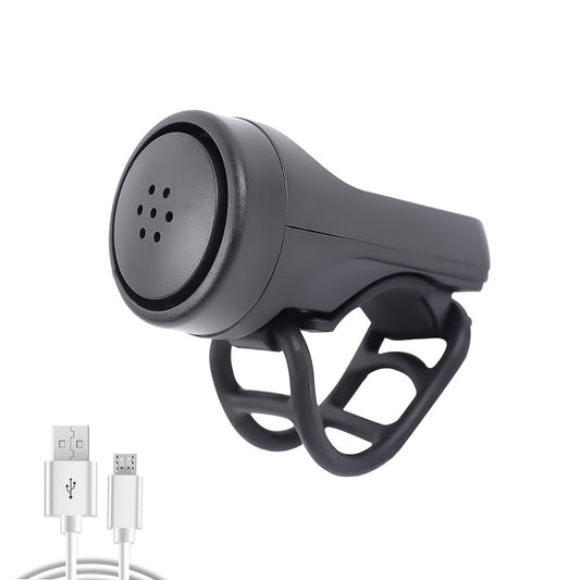 Usb Oplaadbare Fietsbel - Elektrische Bel- Hoorn 4 Modes- Anti-Diefstal Alarm - Fiets Accessoires - 120 DB - Bivakshop