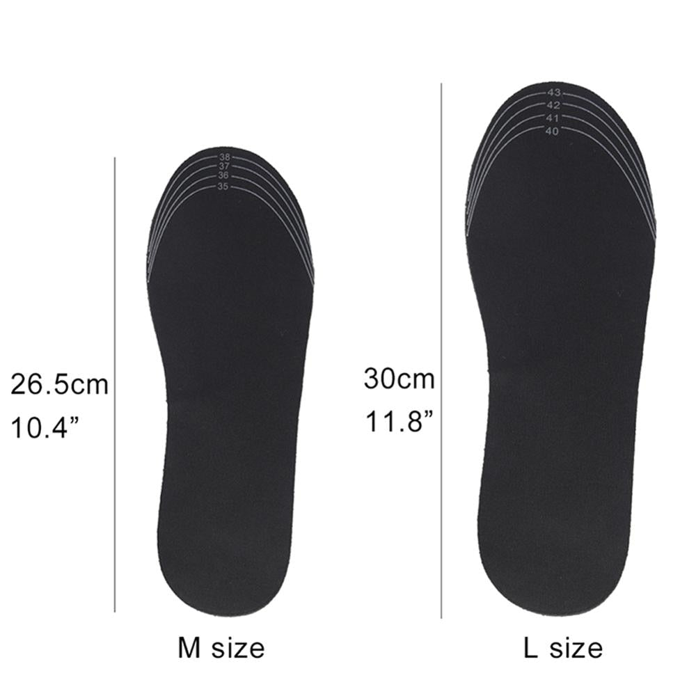 USB Verwarmde schoenzolen - Electrische voetverwarming - Winter inlegzolen - Maat 35-40 en 41-46 - Bivakshop