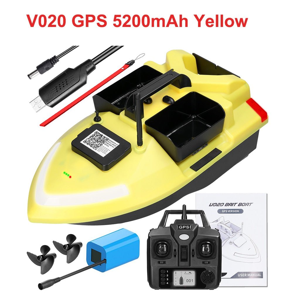 V020 GPS Visaas Boot - Afstandsbediening - Dual Motor - Automatische Cruise - 500M Bereik - Bivakshop