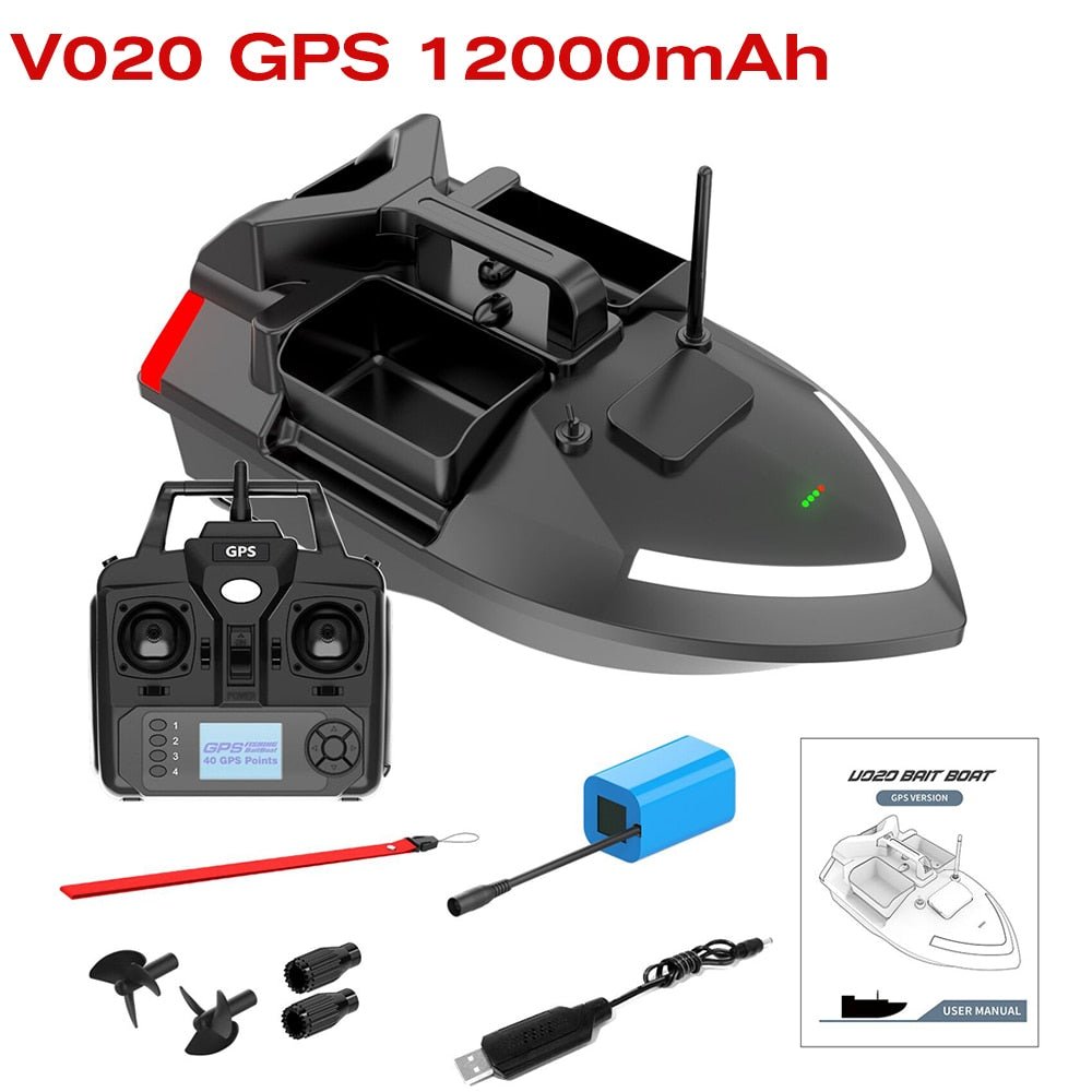 V020 GPS Visaas Boot - Afstandsbediening - Dual Motor - Automatische Cruise - 500M Bereik - Bivakshop