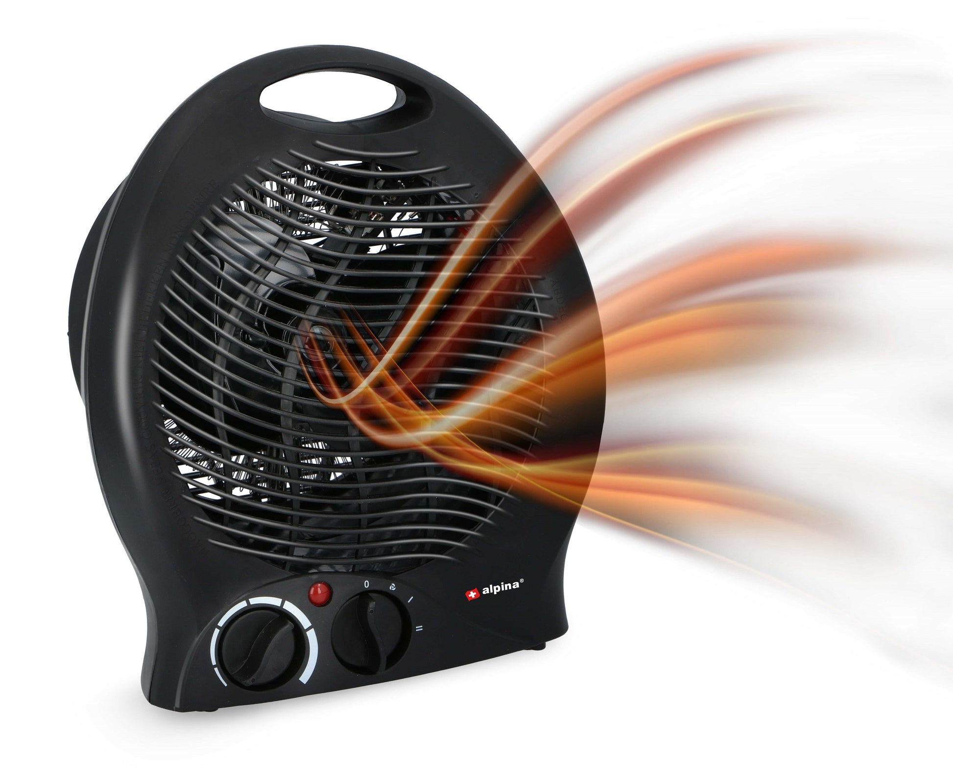 Ventilatorkachel Draagbaar 2000 Watt Zwart - Bivakshop