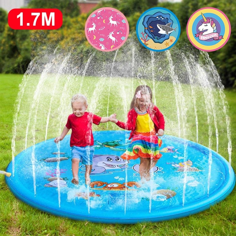 Verkoelende waterpret met de 100/170 cm kinderen watermat - Bivakshop