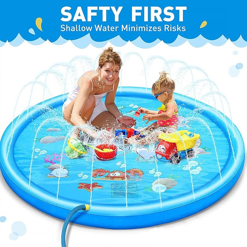 Verkoelende waterpret met de 100/170 cm kinderen watermat - Bivakshop